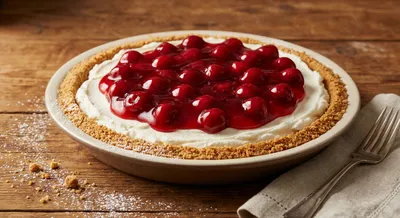 Cherry Topped Cheese Pie