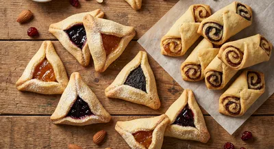 Jelly Rolls, or Hamantaschen