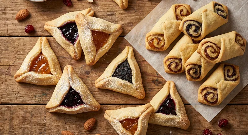 Jelly Rolls, or Hamantaschen