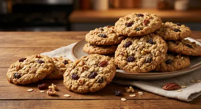 Oatmeal Raisin Nut Cookies