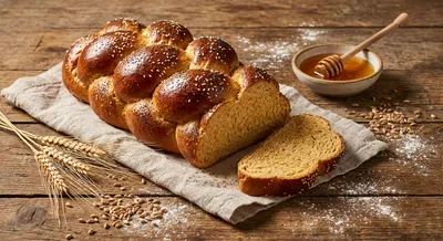 Honey-Whole Wheat Challah