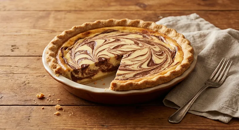 Chocolate Swirl Cheese Pie