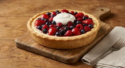 Cream Cheese Cake with Fruit Topping