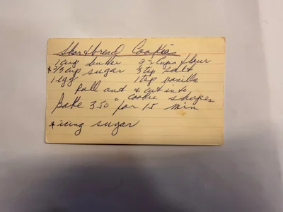 Scan page 1 of Shortbread Cookies