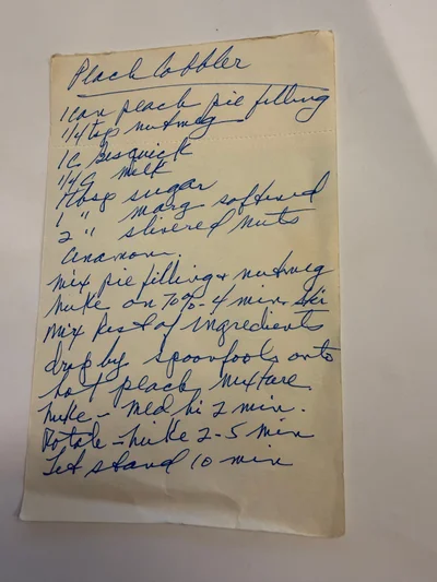 Scan page 1 of Peach Cobbler