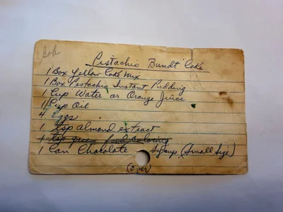 Scan page 1 of Pistachio Bundt Cake