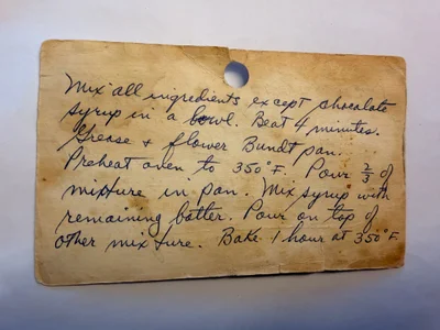 Scan page 2 of Pistachio Bundt Cake