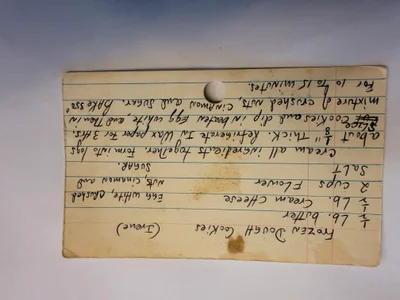 Scan page 1 of Frozen Dough Cookies (Irene) - Two Variations