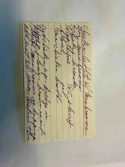 Scan page 1 of Chicken Livers W/ Mushrooms