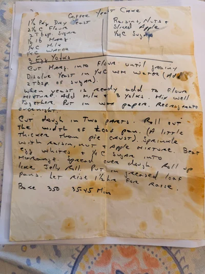 Scan page 1 of Coffee Cake