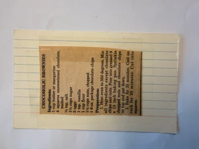 Scan page 1 of CHOCAHOLIC BROWNIES