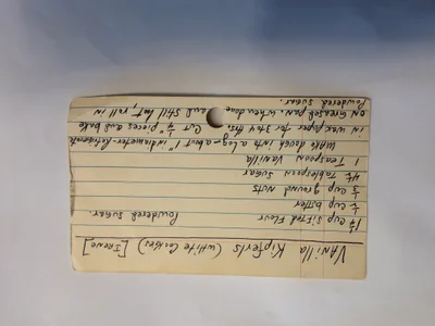 Scan page 1 of Vanilla Kipferls (White Cookies)