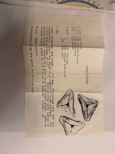Scan page 1 of Hamantaschen