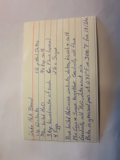 Scan page 1 of Date Nut Bread