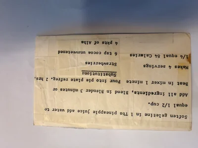 Scan page 1 of Low-Calorie Gelatin Dessert