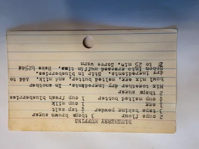 Scan page 1 of Blueberry Muffins