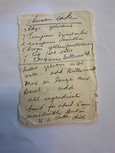 Scan page 1 of Cheese cake