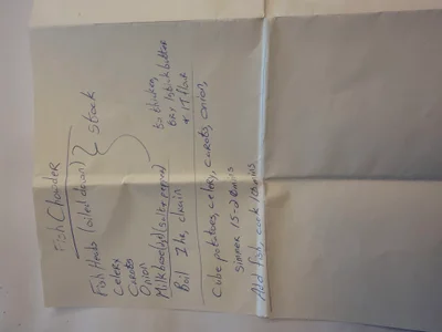 Scan page 1 of Fish Chowder