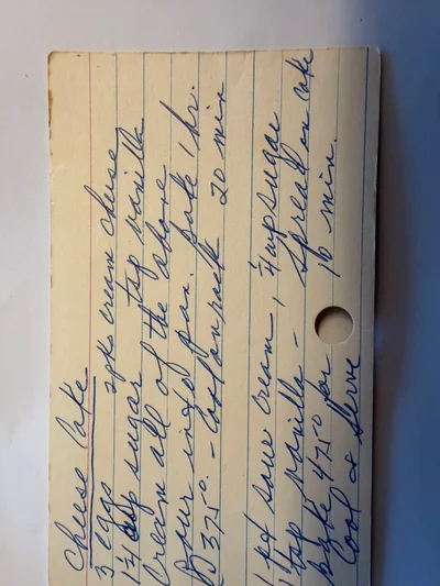 Scan page 1 of Cheese Cake