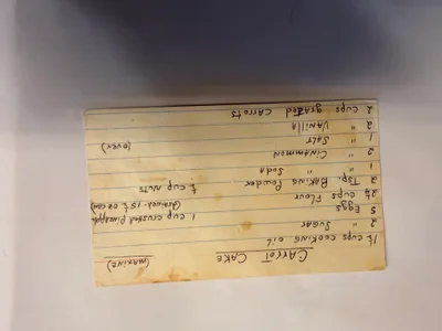 Scan page 1 of CARROT CAKE