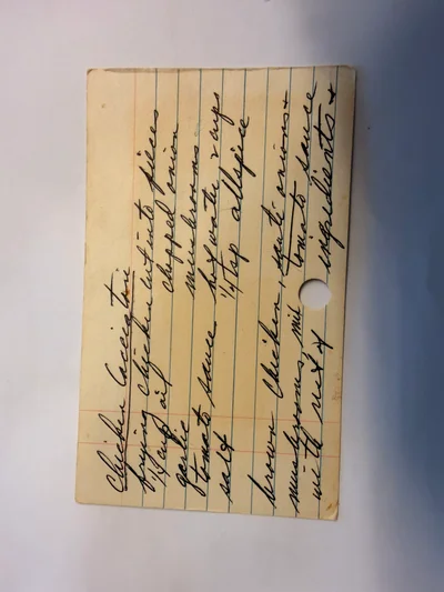 Scan page 1 of Chicken Cacciatore