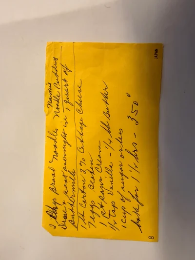 Scan page 1 of Nami's Noodle Pudding