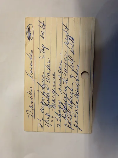 Scan page 1 of David's Knishes