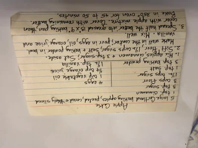 Scan page 1 of Apple Cake