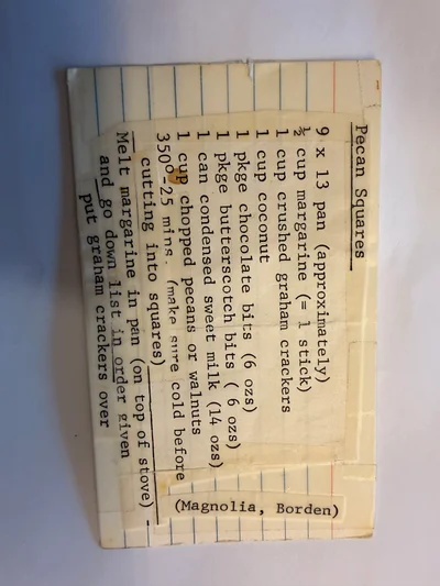 Scan page 1 of Pecan Squares