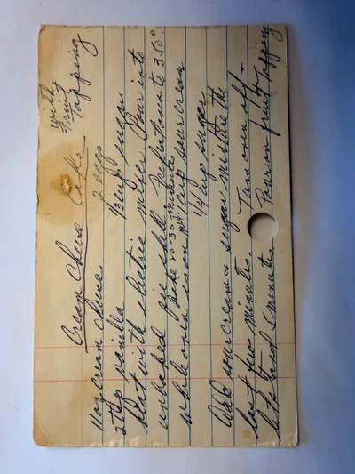 Scan page 1 of Cream Cheese Cake with Fruit Topping